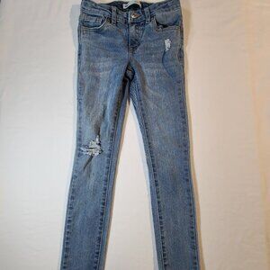 Levi’s 711 Skinny Jeans 8 Slim Distressed Blue Denim Stretch Mid Rise